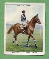 1938 W.D.& H.O. WILL'S CIGARETTE CARD RACEHORSES & JOCKEYS, 1938 #1 BATTLESHIP picture