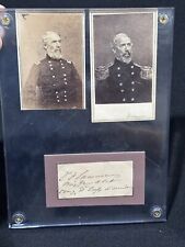 Two Portraits of Gen. Edwin V. Sumner, by Brady's Portrait Gallery & Autograph picture
