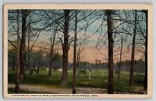 Glimpse of the Battlefield Chickamauga Chattanooga TN Postcard Civil War c1920s picture