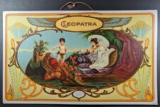 Antique Victorian Cleopatra Large 12x20 Cardboard Hang Sign picture