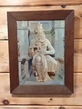 1971 3D Portrait Of Moses Very Rare Made In Italy.  12.5