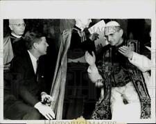 1963 Press Photo President John F. Kennedy and Pope Paul VI in Vatican City picture