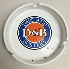 Dave And Busters Ceramic Ash Tray White 4