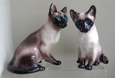 WINSTANLEY SIAMESE CATS SIZE 2 AND 3  VINTAGE WITH THE FAMOUS GLASS EYES picture