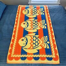 Vintage Imperial Terry Fish all cotton beach towel  picture