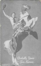 EXHIBIT ARCADE COWBOY CARD 1940's TOM KEENE 