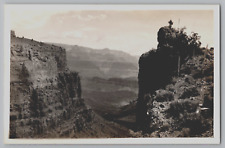 Bright Angel Trail Grand Canyon AZ RPPC Real Photo Postcard 1937 picture