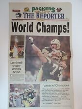 Super Bowl XXXI Green Bay Packers Fond du Lac Reporter Newspaper January 27 1997 picture