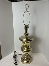 Vintage Brass Table Lamp Urn Trophy Design Works 31” With Patina picture
