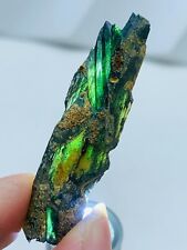 54CT57mm TOP EXCELLENT BLUE GREEN VIVIANITE CRYSTALS Specimen FROM Brazil picture