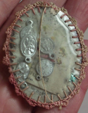 Apostleship of Prayer Sacred Heart scapular badge medals scripture Agnus Dei picture