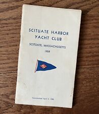 Vintage 1959 Scituate Harbor Yacht Club Member Handbook Booklet picture