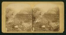 a855, R K Bonine Stereoview, #2, Johnstown Flood - No 6 Bridge, PA, 1889 picture