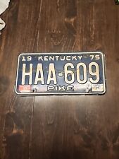 Vintage Old Kentucky License Plate 1976/77  Tag # HAA-609 picture