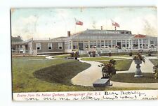 Old Vintage 1906 Postcard Casino from the Italian Gardens Narragansett Pier RI picture