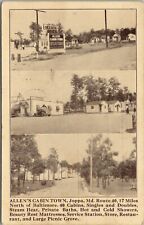 Joppa Maryland ALLEN'S CABIN TOWN 1940 to Staunton VA Multi View Postcard X16 picture