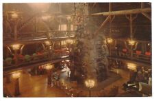 Yellowstone National Park Wyoming c1960 Old Faithful Inn Lobby fireplace, Haynes picture