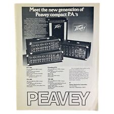Peavey PA Vintage 70s Print Advertisement Guitar Music picture