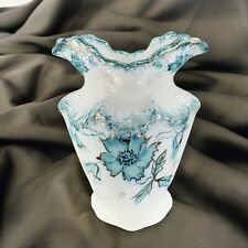 Antique Victorian CWS Vase Vessel Flow Green Floral Gold Gilt Porcelain Marked picture