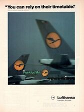 Lufthansa Airline Germany Advertising 1 Page 1982 Frankfurt picture