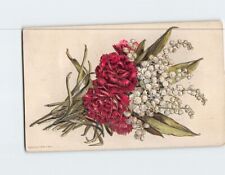 Postcard Greeting Card with Flowers Embossed Art Print picture