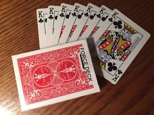 1 DECK Bicycle red one-way forcing deck 54 playing cards FREE USA SHIPPING picture