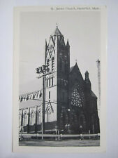 ST JAMES CATHOLIC CHURCH POSTCARD HAVERHILL MA MASSACHUSETTS 1950s picture
