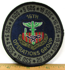 Vintage USAF 16th Special Operations Group Jacket Patch United States Military picture