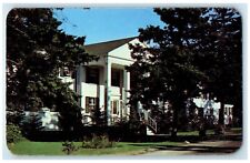 c1950's West Portico Main Inn And Cottages Newagen Maine ME Vintage Postcard picture