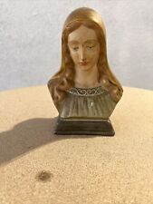 VTG Ceramic Virgin Mary  7” Religious Bust picture