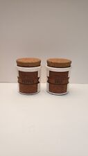 Vtg Terracotta Tuscany Salt & Pepper Jar Florence Italy Container Table Kitchen picture
