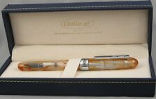 Conklin Symetrik Caramel Sundae & Chrome Fountain Pen - New in Box - Stub Nib picture