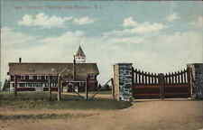 Vintage Postcard Riverside Rhode Island RI Pomham Club Entrance 1915 PC picture