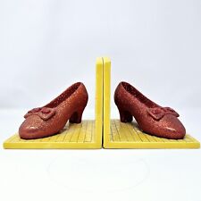 Wizard Of Oz Yellow Brick Road Dorothy’s Ruby Red Slippers Set Of 2 Bookends picture