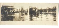 c1910s Flooded Street Flood Natural Disaster Photo Homes Houses 13x5” picture
