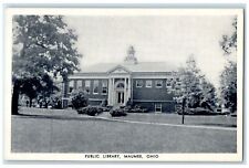 Maumee Ohio OH RPPC Photo Postcard Public Library Building Exterior c1940s Trees picture