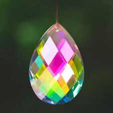 75MM AB Aurora Rainbow Feng Shui Faceted Crystal Chandelier Pendant Suncatcher picture
