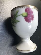 Antique/Vintage Egg Cup Made In Japan Bone China Gold Trim Pink Floral Gold Trim picture