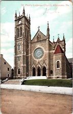 St. Paul’s Lutheran Church Allentown PA. Undivided Back Postard Library Vintage picture