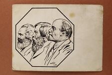 Karl Marx, Engels, Lenin. Soviet AVANT-GARDE RARE Russian postcard USSR 1933 picture