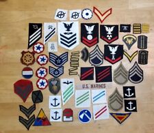 LOT OF 57 VINTAGE MILITARY PATCHES FUN LOT  picture