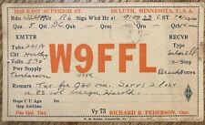 1930 - QSL Card - Duluth, Minnesota USA - W9FFL - Richard Pederson picture
