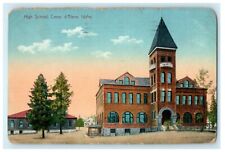 1912 High School Coeur D'Alene Idaho ID Posted Antique Postcard  picture