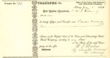 Utica and Schenectady Rail-Road Co. signed by Erastus Corning - Stock Certificat picture