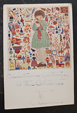 vtg postcard Prof. Cizek's Junior Red Cross Christmas Child and its World picture