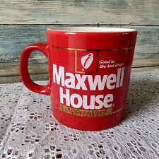 Vintage Red Maxwell House Coffee Advertising Coffee Cup picture