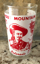VTG Lookout Mountain Colorado Souvenir Glass Tumbler Buffalo Bill Pahaska Tepee picture