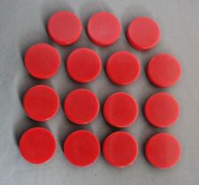 15 vintage Bakelite Pieces Red Color- Arts, Crafts, Jewelry Making, Backgammon  picture