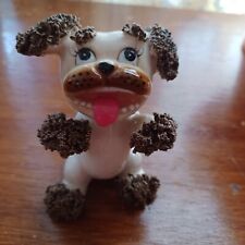 Vintage Spaghetti Poodle Dog Figurine Silly Puppy Japan 1950s picture