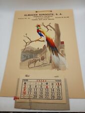 1938 Vintage Advertising Calendar Real Feathers Tijuana Baja Ephemera picture